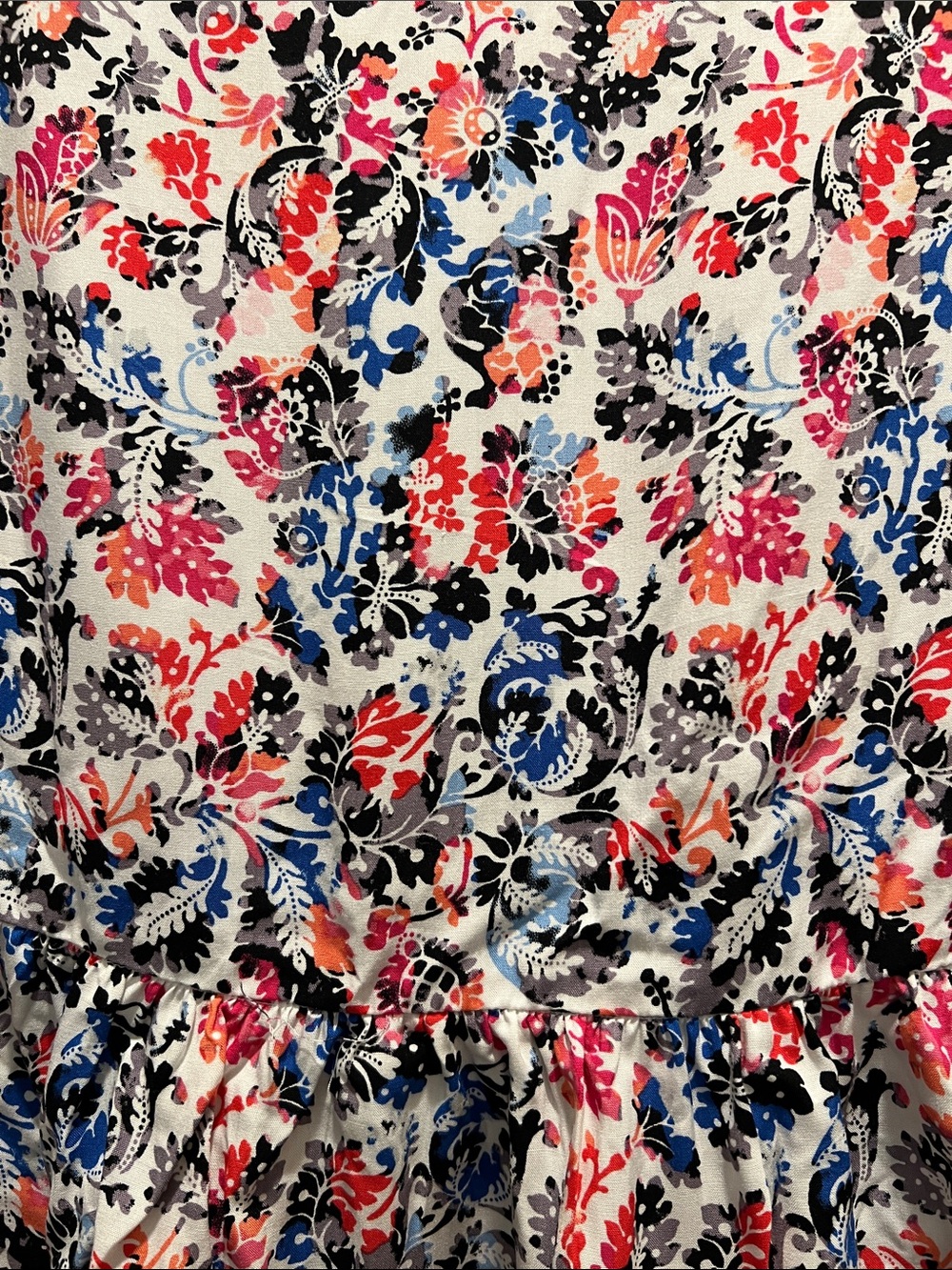 Multi-colored Tiered Long-Sleeve Top NWT - Picture 5 of 8